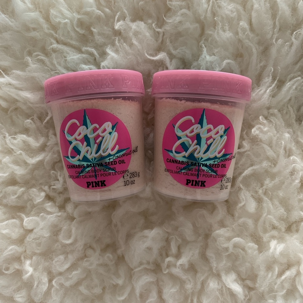 New Victoria’s Secret PINK Coco Chill Calming Body Scrubs